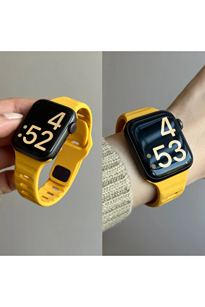 Choice iwatch 4 5 6 se 44mm Yellow Silicone Band For Apple Watch series 10 46...