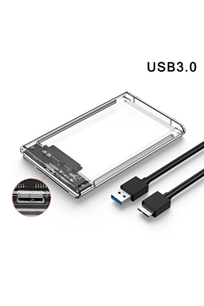 Choice USB 3.0 Transparent HDD Case SATA to USB 3.0 Hard Drive Case External ...