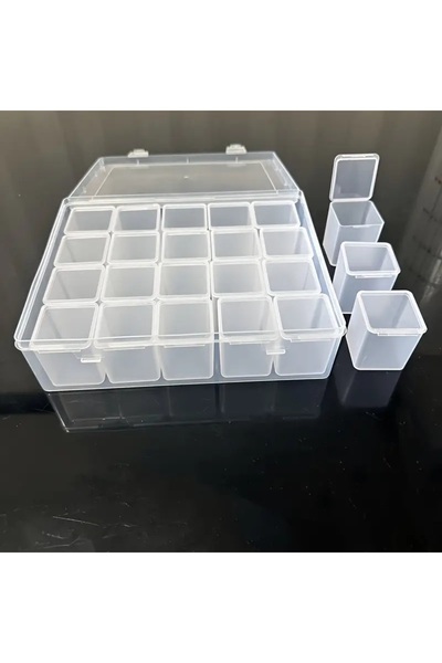 Choice 20G47FH2260H Adjustable plastic storage box for storing beads, jewelry, handicrafts, portable storag