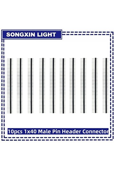 Choice 10pcs 40P connector SAMIROB 10 PCS 2.54mm 1x40Pin Single Row Female + 10pcs 1x40 Male Pin Header Con