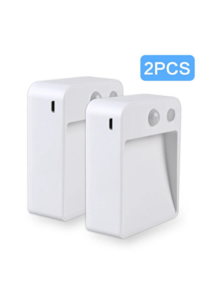 Choice 2PCS PIR Motion Sensor LED Night Light Under Cabinet Light Battery Powered Wall Lamp for Kitchen Bed