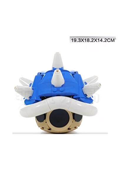 Miniso 232pcs MOC Game Anime Figures 40787 Kart Spiny Shell Turtle Model Sets DIY Creative Building Blocks