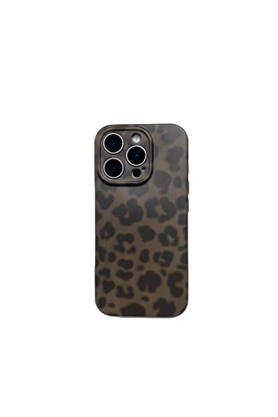 Choice جراب TPU لهاتف iPhone 16 Pro بلون الشوكولاتة ونمط ريترو ورمادي وبني بط...