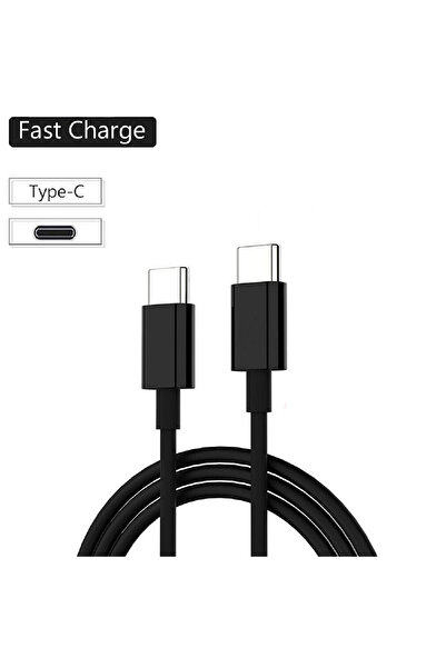 Choice كابل شحن سريع من النوع C إلى النوع C، أسود اللون، بطول متر واحد، 3 قطع...