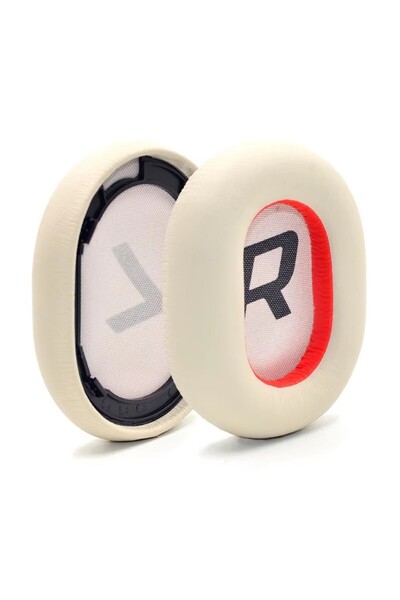 Choice وسائد أذن من الفوم الناعم باللون البيج مزودة بإبزيم لسماعات Plantronics Backbeat Pro 2 SE Voyager 8200UC