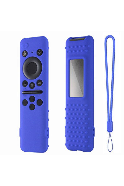 Choice غطاء حماية أزرق لجهاز التحكم عن بعد لتلفزيون 8K Neo QLED HDR الذكي، مصنوع من السيليكون المقاوم للصدمات...