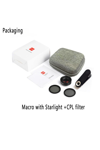 Choice مجموعة عدسات الهاتف الاحترافية ماكرو مع CPL Star، عدسة ماكرو 10x، مرشح...