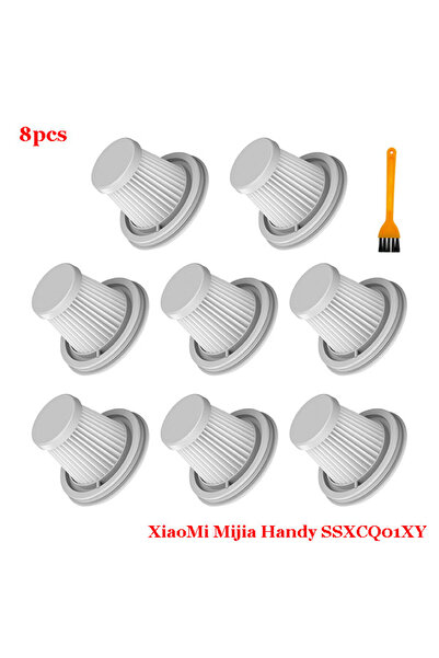 Choice 8pcs For Xiaomi Mijia Handy Vacuum Cleaner SSXCQ01XY H13 Hepa Filter Parts Home Car Mini Wireless R