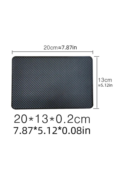 Choice سجادة سيارة سوداء 20 سم 13 سم غير قابلة للانزلاق، وسادات لاصقة مضادة ل...