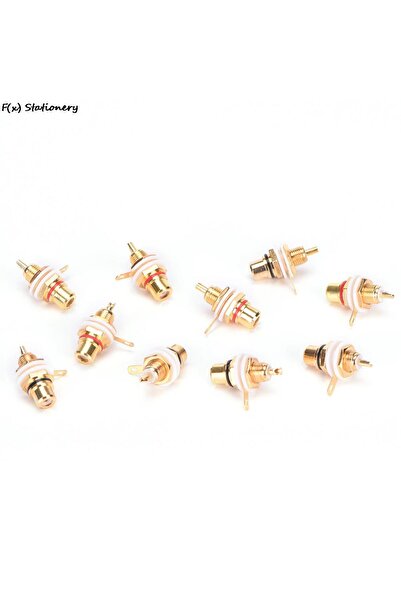 Choice 10 قطع موصل مطلي بالذهب RCA أنثى جاك لوحة جبل الهيكل مقبس الصوت المكون...