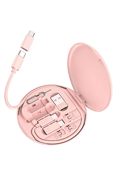 Choice pink 60W Multi Type-C To USB C To Micro USB To Lighting Fast Charging Adapter Kit for IPhone 16 14 1