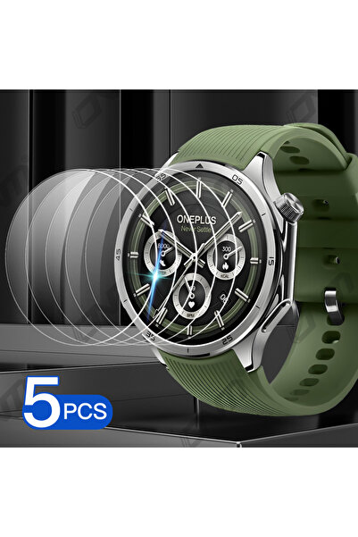 Choice واقي شاشة زجاجي مقوى لساعة ون بلس 3 (5 قطع) - زجاج مقوى 9H عالي الجودة