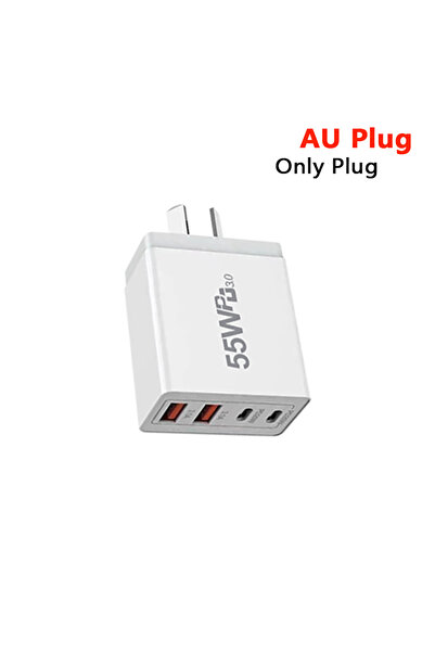 Choice شاحن هاتف ذكي 55 وات PD3.0 لهاتف iPhone 15 Pro Max 14 P