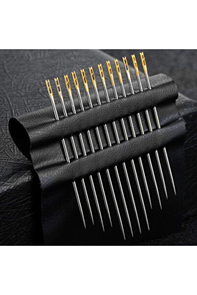 Choice1 عبوة واحدة من إبر الخياطة المخفية، 12 قطعة/عبوة، إبر خياطة ذاتية التل...