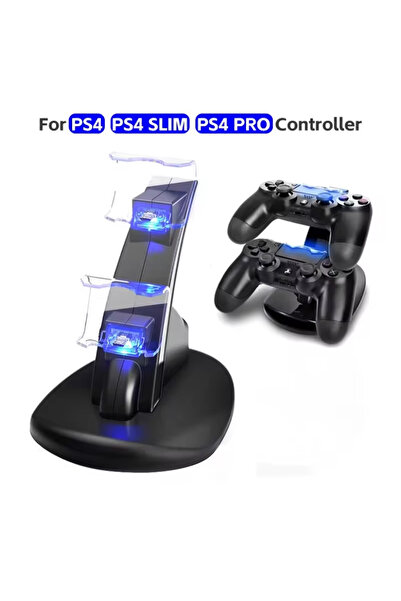 Choice black For PS4 Controller Charger LED Charging Stand Holder Dock Station Cradle for Sony Playstation