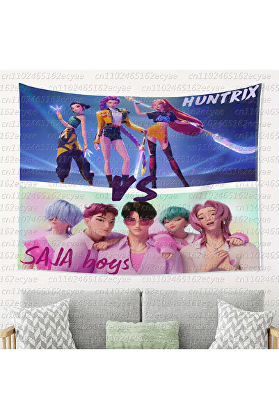 Choice نسيج جداري T-2 KPop Demon Hunters مقاس 40×60 سم، ديكور جداري لصيادي ال...