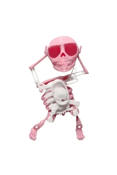Choice زخرفة جمجمة راقصة وردية ثلاثية الأبعاد لرجل هيكل عظمي يرقص، شخصية راقص...