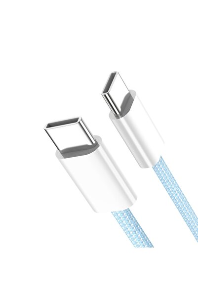 Choice كابل PD 60 واط من النوع C إلى النوع C باللون الأزرق بطول 2 متر للآيفون...