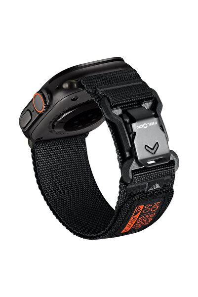 Choice سوار رياضي أسود اللون مزود بإبزيم مغناطيسي على شكل حرف V من نوع فيدلوك...