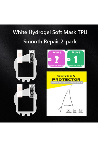 Choice قطعتان من واقي شاشة من مادة TPU البيضاء الناعمة، مقاوم للخدش، مصنوع من...