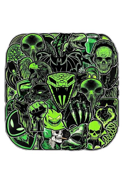 Choice ملصقات رعب متعددة الألوان، 50 قطعة، ملصقات رائعة يمكنك صنعها بنفسك، مل...