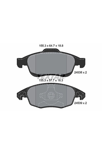 Krieger Set Placute Frana Frana Disc Citroen Berlingo Multispace/C4 2/C4 Gran...