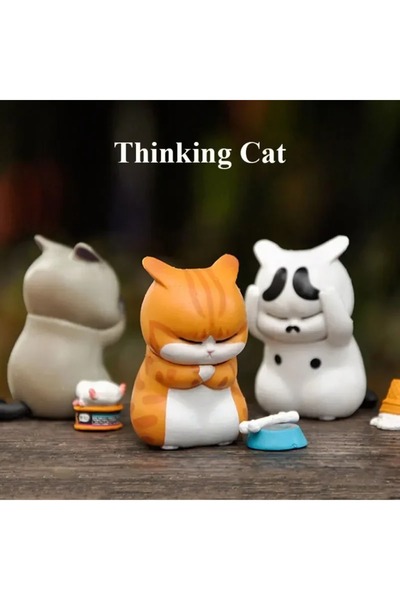 Choice 1 قطعة عشوائية 1 قطعة صغيرة صندوق أعمى القط البرتقالي الغاضب القط لطيف...