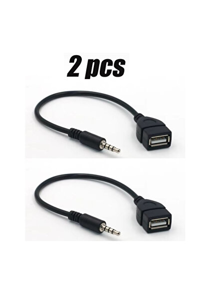 Choice 2 قطعة 1/2/4/6/8/10 قطع كابل صوت السيارة الأسود إلى كابل صوت USB إلكتر...