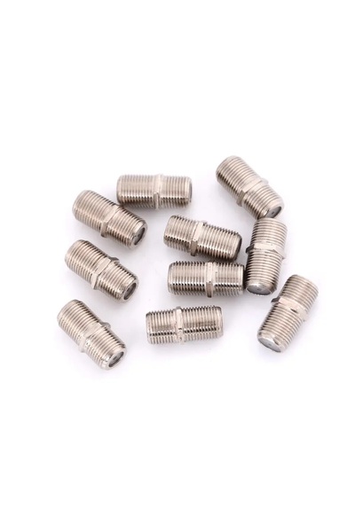 Choice 10PCS 10pcs/Pack Practical F Type Coupler UHF Adapter Connector Female F/F Jack RG6 Coax Coaxial Cab
