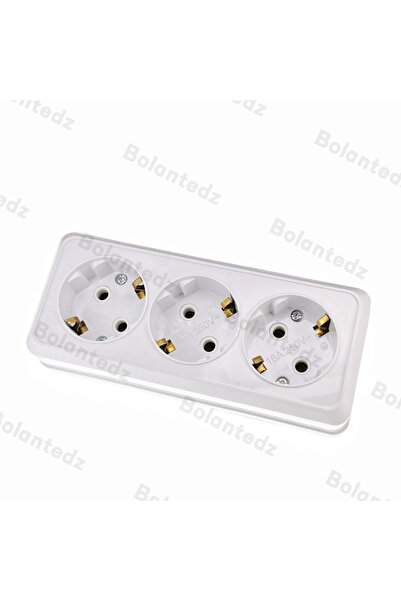 Choice Type 3 White Wall Surface 1 2 3 4 Sockets Plugs EU Exterior Electrical Outlets With Ground Power Soc