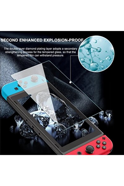 Choice 1 قطعة لـ Switch OLED 1/2/3 قطعة 9H واقي شاشة من الزجاج المقوى متوافق مع Nintendo Switch OLED / NS