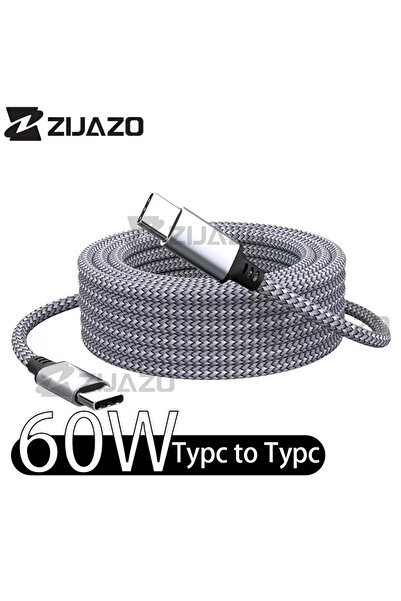 Choice كابل شحن سريع ZIJAZO Type C إلى Type C PD 60 واط بطول 5 أمتار و60 واط ...