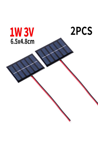 Choice لوحة شمسية صغيرة ALLOYSEED، قطعتان، 1 واط، 3 فولت، نصف قطعة، 3/2/1/0.4...