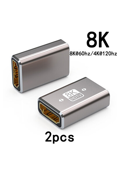 Choice قطعتان من موصل HDMI 2.1 8K 8K HDTV 4K أنثى إلى أنثى للكمبيوتر المحمول ...