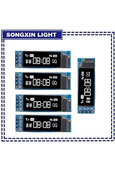 Choice1 5 قطع وحدة OLED بيضاء 0.91 بوصة بيضاء/زرقاء/صفراء 128X32 OLED LCD LED وحدة عرض 0.91 بوصة IIC Comm