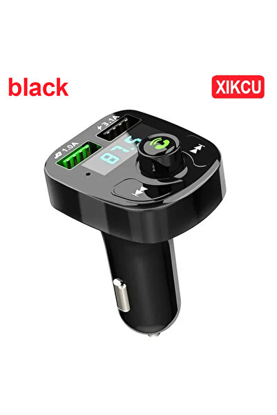 Choice black XIKCU Bluetooth-compaitable 5.0 LED MP3 Car Bluetooth FM Hands-Free Transmitter 3.1A QC3.0 PD