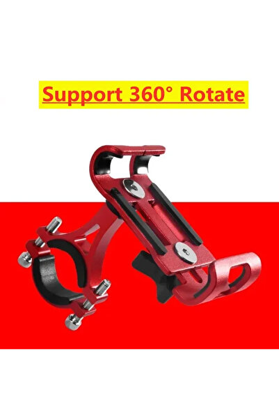 Choice مع حامل هاتف للدراجات النارية من المعدن الذهبي 360 مصنوع من سبائك الألومنيوم ومضاد للانزلاق ومشبك GPS عالمي