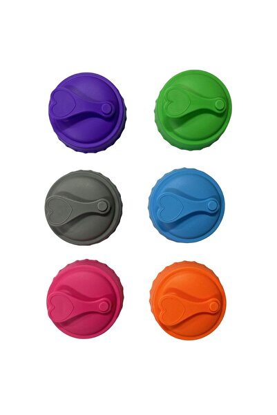 Choice 6 قطع على شكل قلب، 1-6 قطع من أغطية علب الصودا المصنوعة من السيليكون، ...