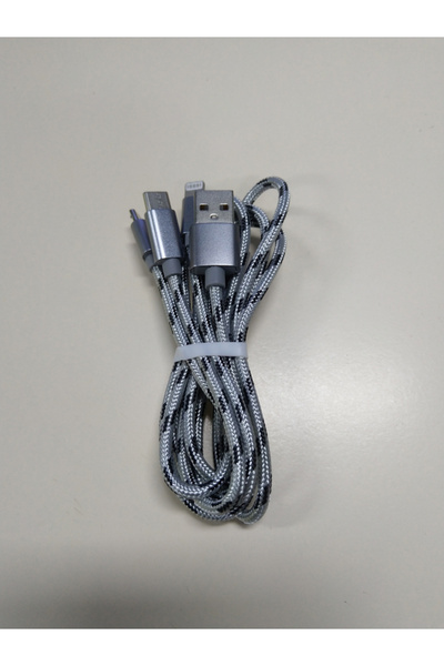 Choice كابل USB واحد بطول متر واحد، 3 في 1، كابل Micro USB Type C بطول متر وا...