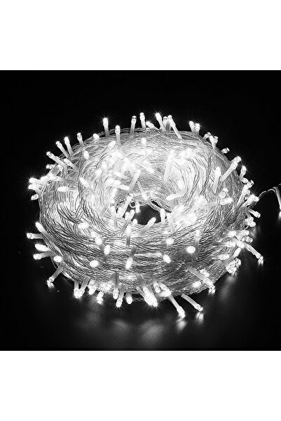 Choice سلسلة مصابيح LED بيضاء بطول 10 أمتار، 100 مصباح LED، تيار متردد 220 فو...