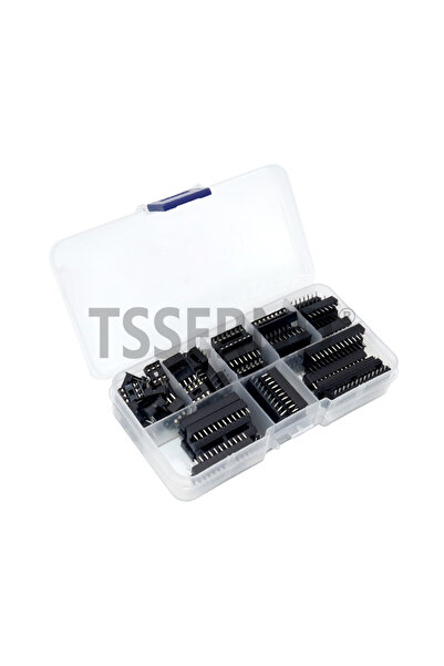 Choice 66PCS/Set DIP IC Sockets Adaptor Solder Type Kit 6,8,14,16,18,20,24,28 pins Integrated circuit IC...