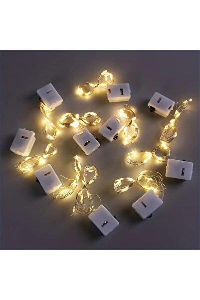 Choice 10 قطع 2M20LED أبيض دافئ 4 قطع/10 قطع/40 قطعة LED2M20LED سلسلة أضواء ت...