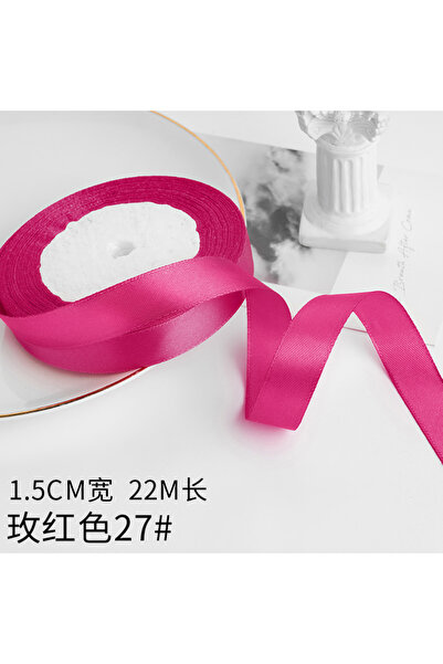 Choice شريط ساتان وردي أحمر بطول 22 مترًا من Wusmart، 22 مترًا/لفة، 1.5 سم، و...