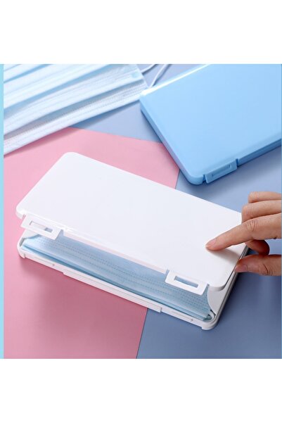Choice WHITE Mask Storage Box Packaging Dustproof Mask Case Face Mask Holder ...