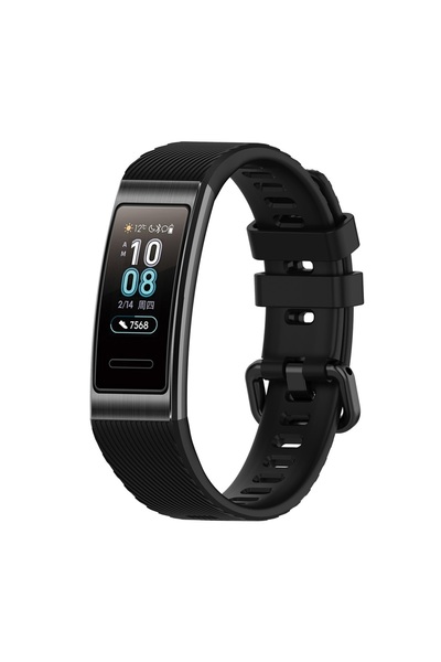 Choice سوار ساعة من السيليكون باللون الأسود لساعة هواوي باند 4 برو، سوار ساعة...