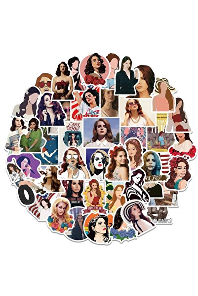 Choice 50 قطعة من ملصقات المغنية لانا ديل راي، ملصقات جرافيتي مقاومة للماء، م...