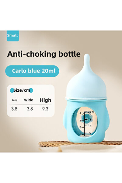 Choice 20ml Blue New pet milk bottle cat dog bionic anti-choking newborn puppy cat silicone bottle drinking