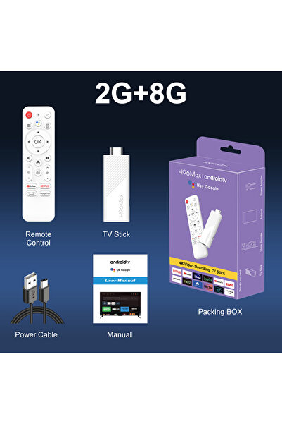 Choice UK Plug 2GB 8GB H96 MAX H313 Mini TV Stick Allwinner H313 Quad Core 4K UHD Output Wifi6 Google voice