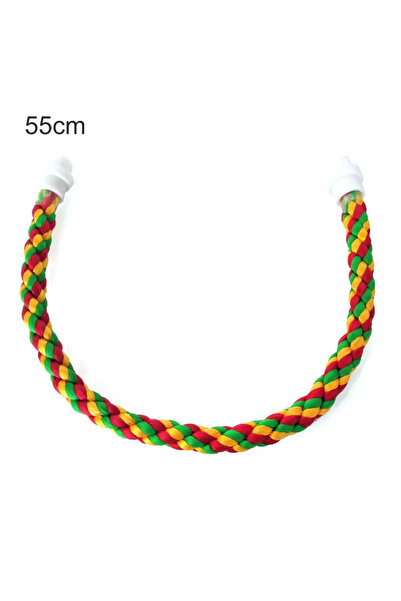 choice2 حبل معلق ملون للببغاء، متوفر بأطوال 55 سم، 30/55 سم، 80 سم، و105 سم، ...