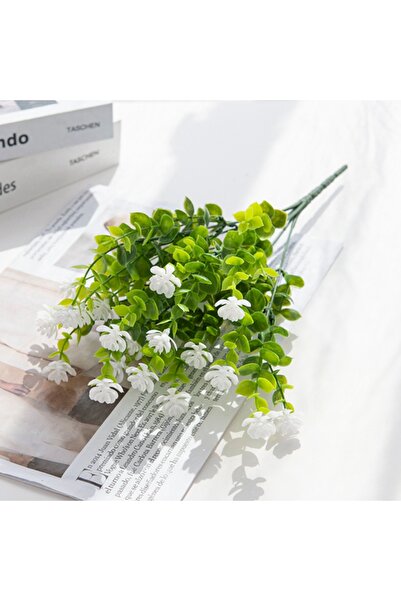 Choice قطعة واحدة من نبات الأوكالبتوس الأبيض المزيف لتزيين قوس الزفاف والمهرج...